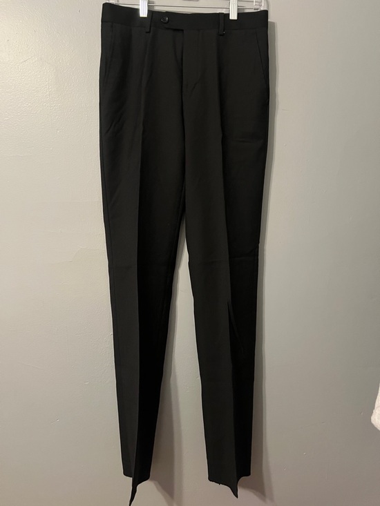 tailored cut Other - Slim Black Dress Pants for Men - Tailored Comfort